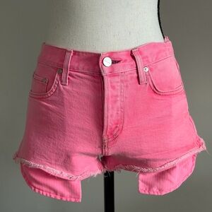 Sundry Vibrant Pink Jean Shorts